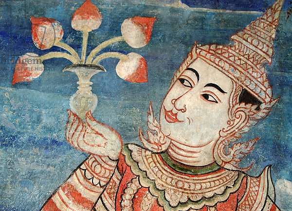 Detail from a mural in the Viharn laikam at Wat Phra Singh 2