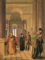 Постер Изабе Луи The Main Staircase of the Louvre, 1817 Постер Изабе Луи The Main Staircase of the Louvre, 1817