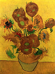 Постер Ван Гог Винсент (Vincent Van Gogh) Натюрморт: пятнадцать подсолнухов в вазе, 1889 Второй вариант Постер Ван Гог Винсент (Vincent Van Gogh) Натюрморт: пятнадцать подсолнухов в вазе, 1889 Второй вариант