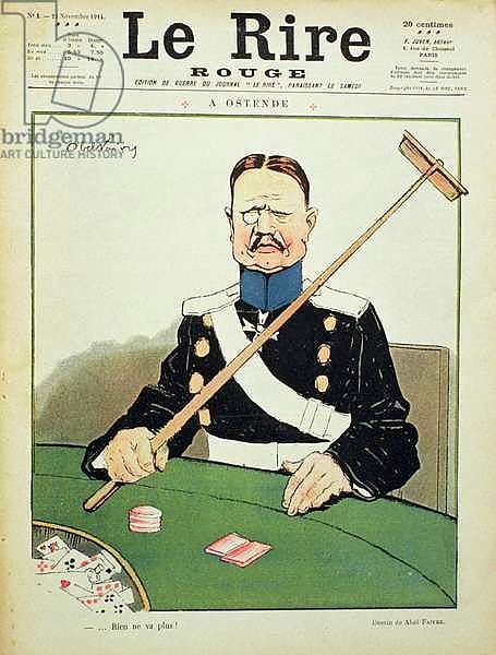 'Rien ne va plus', front cover of 'Le Rire Rouge', 21 November 1915