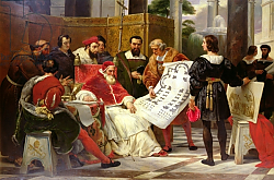 Постер Верне Эмиль Pope Julius II ordering to construct St. Peter's, 1827 2 Постер Верне Эмиль Pope Julius II ordering to construct St. Peter's, 1827 2