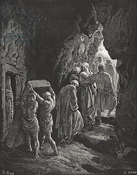Постер Доре Гюстав The Burial of Sarah, illustration from Dore's 'The Holy Bible', engraved by Pisan, 1866 Постер Доре Гюстав The Burial of Sarah, illustration from Dore's 'The Holy Bible', engraved by Pisan, 1866