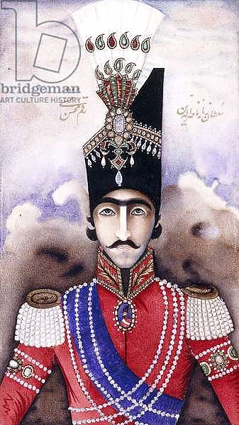 Portrait of Nasir-ud-Din Shah Qajar, c.1845-1850