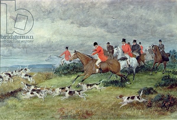 Fox Hunting in Surrey, 19th century