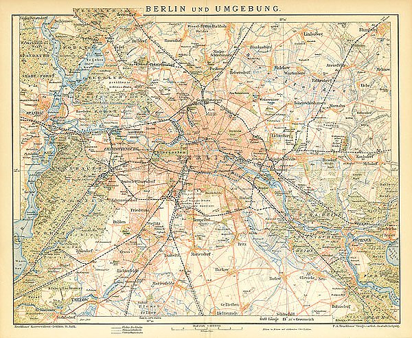 Карта Берлина и окрестностей