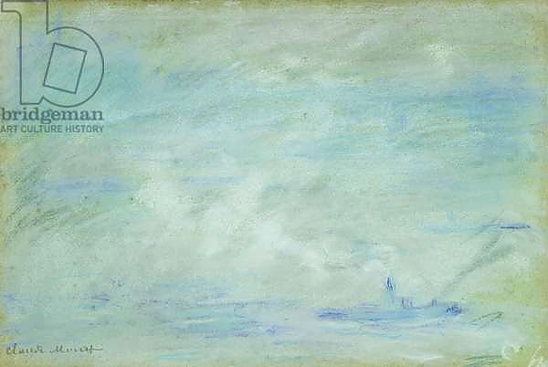 Boat on the Thames, haze effect; Bateau sur la Tamise, effet de brume, 1901