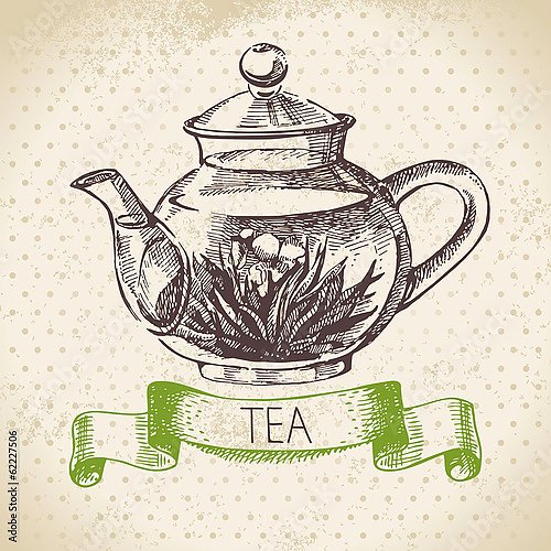 Постер Иллюстрация с чайником