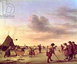 Постер Велде Адриан Golfers on the Ice near Haarlem, 1668 Постер Велде Адриан Golfers on the Ice near Haarlem, 1668