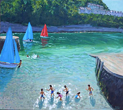 Постер Макара Эндрю (совр) Skimming stones ,Looe ,Cornwall,2018 Постер Макара Эндрю (совр) Skimming stones ,Looe ,Cornwall,2018