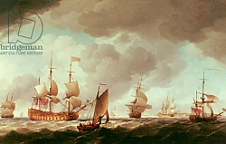 Постер Брукинг Чарльз An English Vice-Admiral of the Red and his Squadron at Sea, c.1750-59 Постер Брукинг Чарльз An English Vice-Admiral of the Red and his Squadron at Sea, c.1750-59