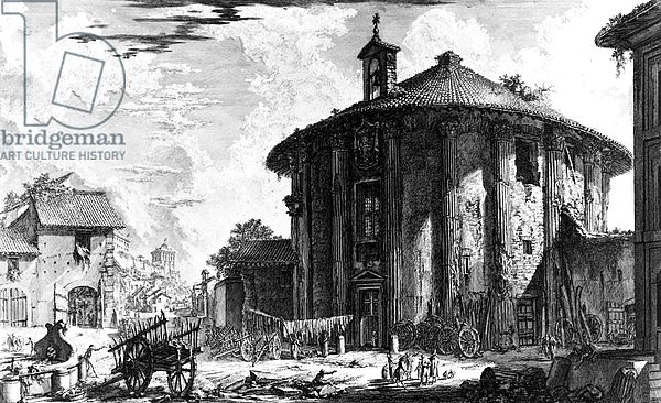 View of the Temple of Cybele in the Piazza della Bocca della Verita, 1758