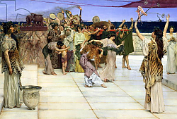 Постер Альма-Тадема Лоуренс (Lawrence Alma-Tadema) A Dedication to Bacchus, 1889 2 Постер Альма-Тадема Лоуренс (Lawrence Alma-Tadema) A Dedication to Bacchus, 1889 2