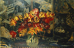 Постер Бланш Жаке Bunch of Tulips and a Screen; Bouquet de Tulipes au Paravent, 2 Постер Бланш Жаке Bunch of Tulips and a Screen; Bouquet de Tulipes au Paravent, 2