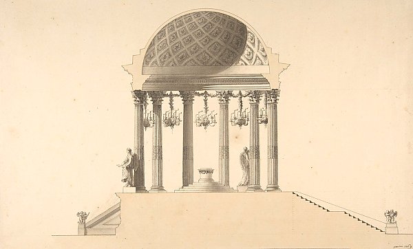 Design for a Section of a Domed Corinthian Temple