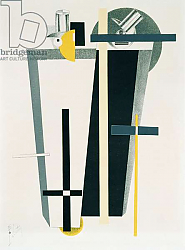 Постер Лисицкий Эл Abstract composition in grey, yellow and black Постер Лисицкий Эл Abstract composition in grey, yellow and black