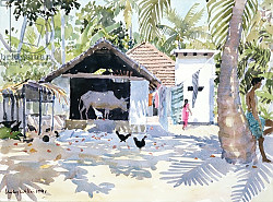 Постер Виллис Люси (совр) The Backwaters, Kerala, India, 1991 Постер Виллис Люси (совр) The Backwaters, Kerala, India, 1991
