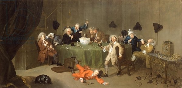 A Midnight Modern Conversation, c.1732