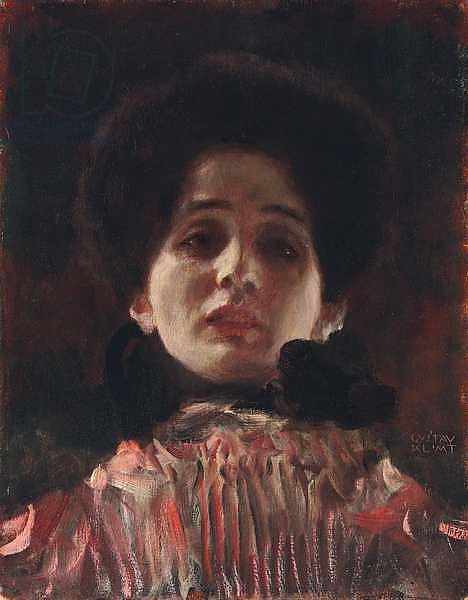 Full-Face Portrait of a Lady; Damenbildnis en face, c.1898
