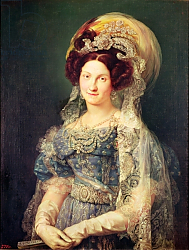 Постер Лопез Висенте Maria Christina de Bourbon-Sicile Queen of Spain, c.1829 Постер Лопез Висенте Maria Christina de Bourbon-Sicile Queen of Spain, c.1829