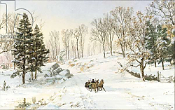 Постер Кропси Джаспер Winter on Ravensdale Road, Hastings-on-Hudson, 1890 Постер Кропси Джаспер Winter on Ravensdale Road, Hastings-on-Hudson, 1890