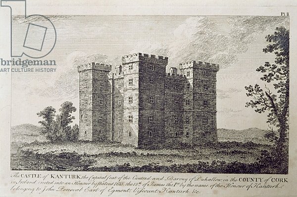 The Castle of Kanturk, County Cork, Ireland in the 1800s