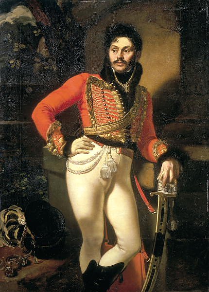 Портрет лейб-гусарского полковника Евграфа Владимировича Давыдова. 1809