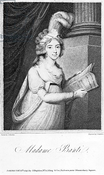 Madame Banti, engraved by J. Singleton, 1797