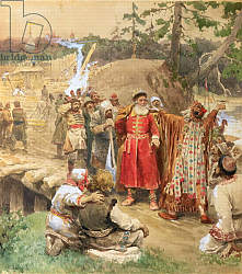 Постер Лебедев Клавдий The Conquest of the New Regions in Russia, 1904 Постер Лебедев Клавдий The Conquest of the New Regions in Russia, 1904