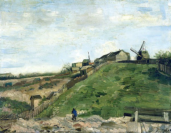 Холм Монмартра с каменными карьерами и ветряными мельницами, 1886