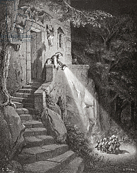Постер Доре Гюстав The Dwelling of the Ogre, engraved by Heliodore Joseph Pisan c.1868 Постер Доре Гюстав The Dwelling of the Ogre, engraved by Heliodore Joseph Pisan c.1868