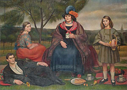 Постер Гертлер Марк Coster Family on Hampstead Heath, 1924 Постер Гертлер Марк Coster Family on Hampstead Heath, 1924
