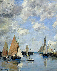Постер Буден Эжен (Eugene Boudin) The Jetty at High Tide, Trouville Постер Буден Эжен (Eugene Boudin) The Jetty at High Tide, Trouville