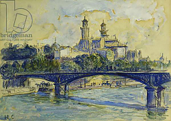 Постер Кросс Анри The Seine in front of the Trocadero; La Seine devant Le Trocadero, Постер Кросс Анри The Seine in front of the Trocadero; La Seine devant Le Trocadero,