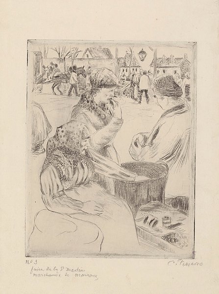 Foire de la Saint-Martin, marchande de marrons