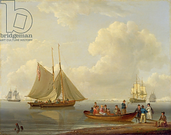 Постер Андресон Уильям A Wherry Taking Passengers out to Two Anchored Packets, 1825 Постер Андресон Уильям A Wherry Taking Passengers out to Two Anchored Packets, 1825