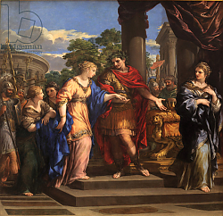 Постер Кортона Пьетро Caesar giving Cleopatra the Throne of Egypt, c.1637 Постер Кортона Пьетро Caesar giving Cleopatra the Throne of Egypt, c.1637