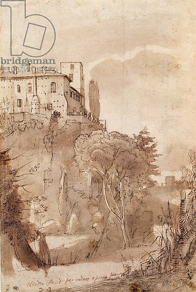 A road outside the walls of Rome, c.1627-30