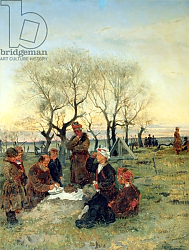 Постер Маковский Владимир Funeral Repast at the Grave, 1884 Постер Маковский Владимир Funeral Repast at the Grave, 1884