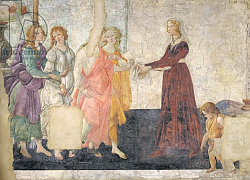 Постер Боттичелли Сандро (Sandro Botticelli) Venus and the Graces offering gifts to a young girl, 1486 Постер Боттичелли Сандро (Sandro Botticelli) Venus and the Graces offering gifts to a young girl, 1486