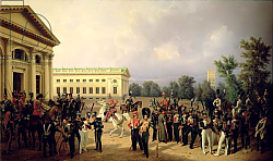 Постер Крюгер Франц The Russian Guard in Tsarskoye Selo in 1832, 1841 Постер Крюгер Франц The Russian Guard in Tsarskoye Selo in 1832, 1841