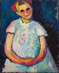 Постер Явленский Алексей Child with Folded Hands, c. 1909 Постер Явленский Алексей Child with Folded Hands, c. 1909