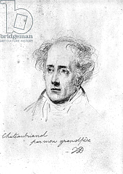 Постер Верне Эмиль Portrait of Francois Rene Vicomte de Chateaubriand, c.1829 Постер Верне Эмиль Portrait of Francois Rene Vicomte de Chateaubriand, c.1829
