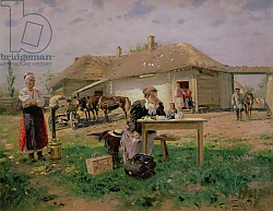 Постер Маковский Владимир Arrival of a School Mistress in the Countryside, 1897 1 Постер Маковский Владимир Arrival of a School Mistress in the Countryside, 1897 1