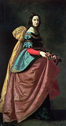 Постер Зурбаран Франсиско St. Elizabeth of Portugal 1640 Постер Зурбаран Франсиско St. Elizabeth of Portugal 1640