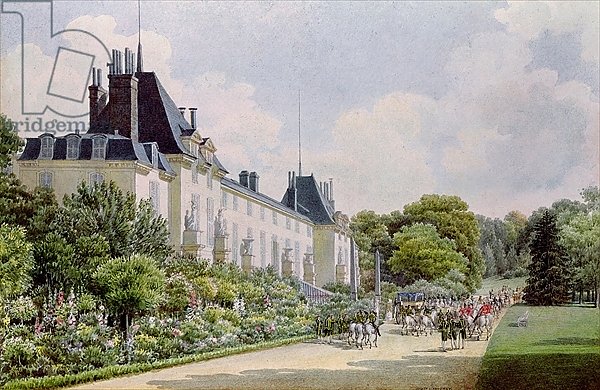 View of the Garden Facade of the Chateau, from a collection of twelve 'Views of the Malmaison'