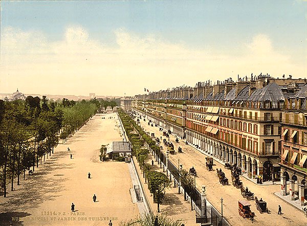Дворец и парк Тюильри в Париже