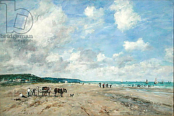 Постер Буден Эжен (Eugene Boudin) The Beach at Tourgeville, 1893 Постер Буден Эжен (Eugene Boudin) The Beach at Tourgeville, 1893