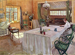Постер Виноградов Сергей In the House of the Artist Konstantin Korovin 1907 Постер Виноградов Сергей In the House of the Artist Konstantin Korovin 1907