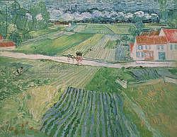Постер Ван Гог Винсент (Vincent Van Gogh) Landscape at Auvers after the Rain, 1890 Постер Ван Гог Винсент (Vincent Van Gogh) Landscape at Auvers after the Rain, 1890