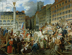 Постер Лафейт Проспер The Duke of Orleans Crossing the Place du Chatelet on 31st July 1830 Постер Лафейт Проспер The Duke of Orleans Crossing the Place du Chatelet on 31st July 1830